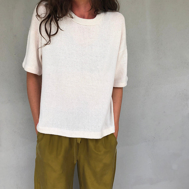 Kit de tricot - Super Basic Tee par ohwhata knit