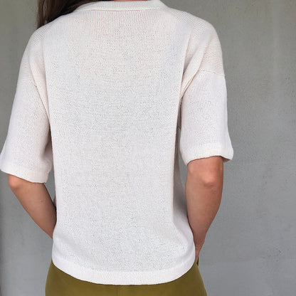Kit de tricot - Super Basic Tee par ohwhata knit