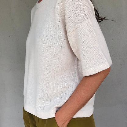 Kit de tricot - Super Basic Tee par ohwhata knit