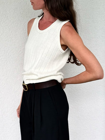 Kit de tricot - Pinstripe Tank Top par ohwhata knit