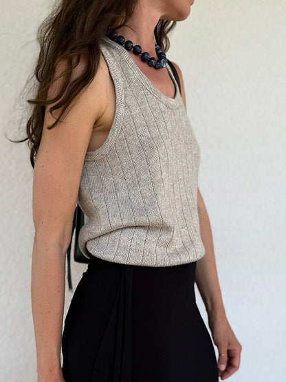 Kit de tricot - Pinstripe Tank Top par ohwhata knit