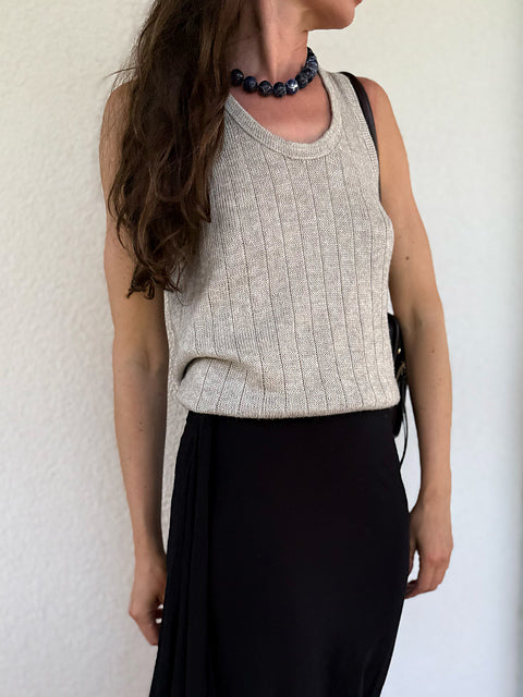 Kit de tricot - Pinstripe Tank Top par ohwhata knit
