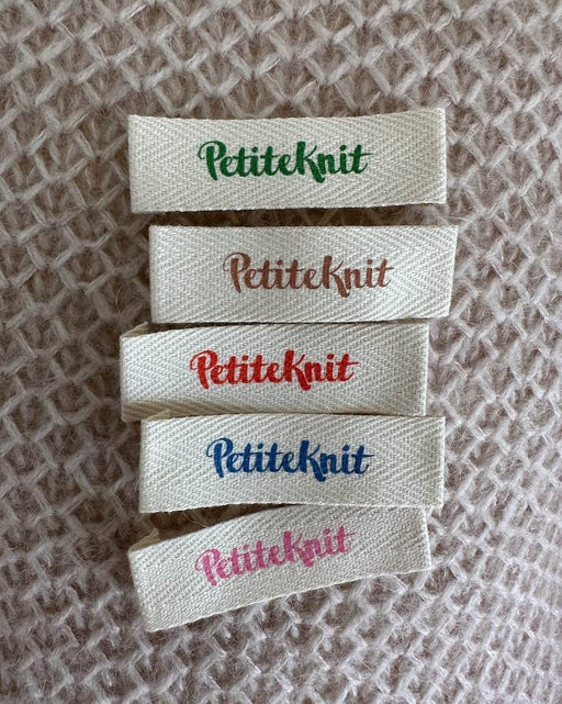 "PETITEKNIT" LABEL 5 étiquettes - COLOR MIX (Couleurs)