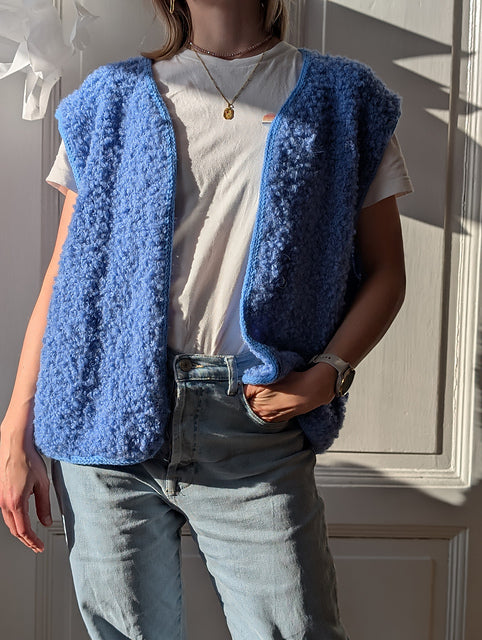 Kit de tricot - Fluffy Fleece Vest par Johanna Reus