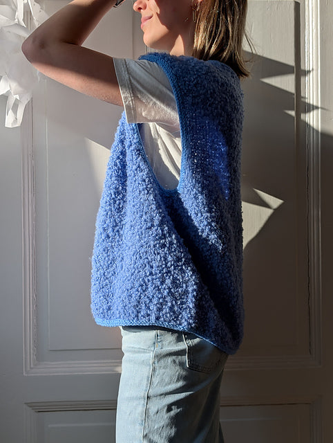 Kit de tricot - Fluffy Fleece Vest par Johanna Reus