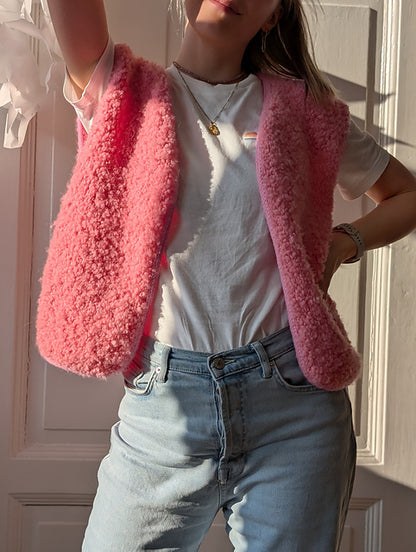 Kit de tricot - Fluffy Fleece Vest par Johanna Reus