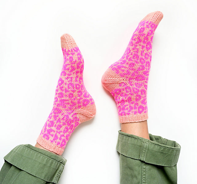 Kit de tricot - The Leopard Socks par Summer Lee