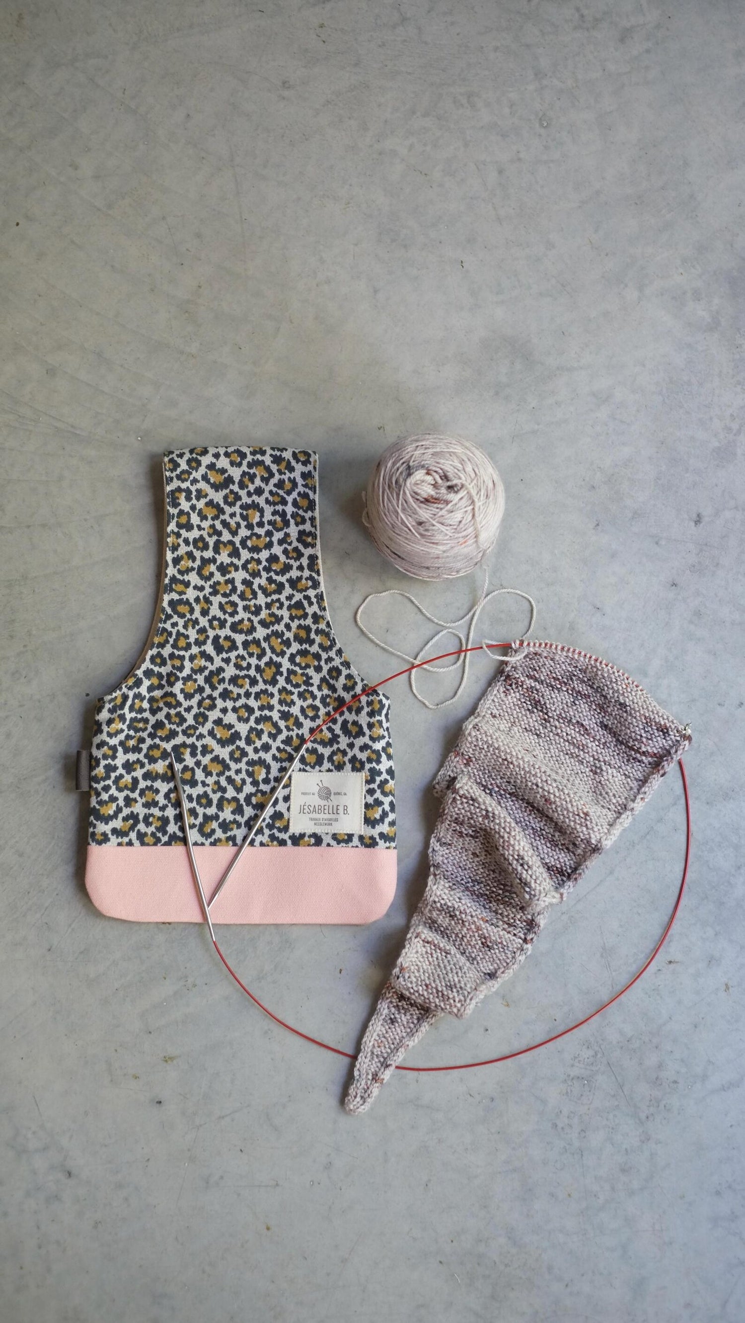 Pochette de tricot petite - Jésabelle B