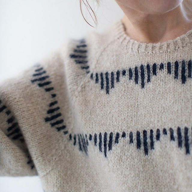 Kit de tricot - Lash Lash Sweater par Anne Ventzel