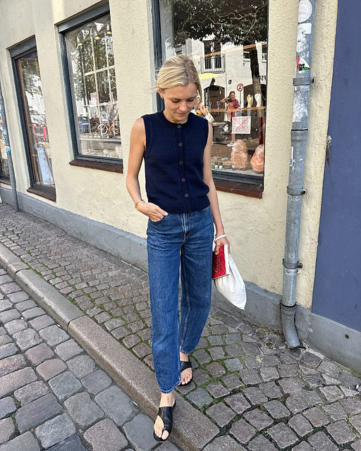 Kit de tricot - Maggie Vest par Petiteknit avec Double Sunday