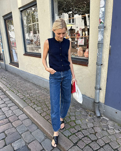 Kit de tricot - Maggie Vest par Petiteknit avec Double Sunday