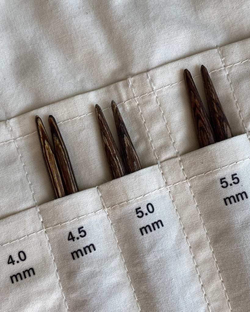 Étui à Aiguilles En Bois ANCLLO - Lot De 2 - Rangement Élégant Pour Accessoires Couture