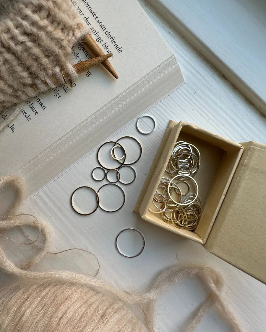 Stitch Markers - Marqueurs de mailles ronds en deux couleurs - PetiteKnit