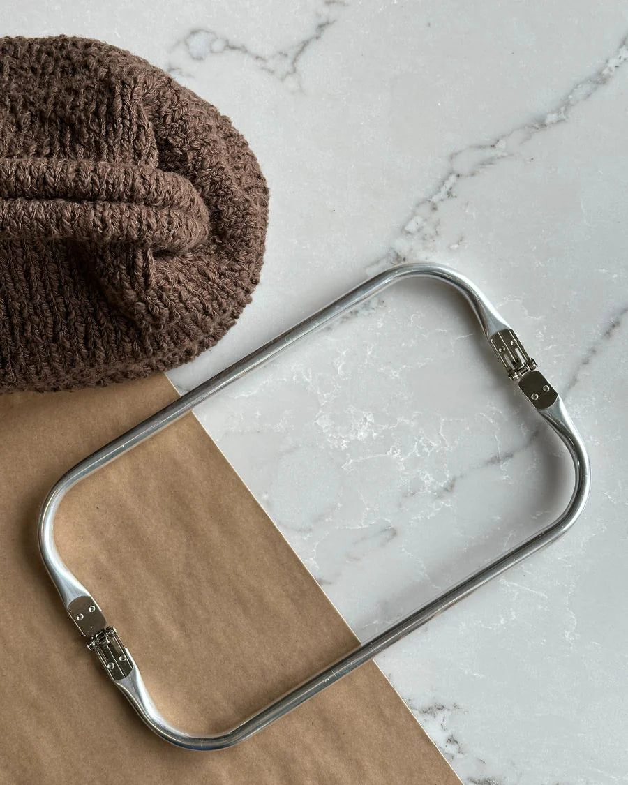 Frame for large clutch - Armature pour grande pochette - Petiteknit