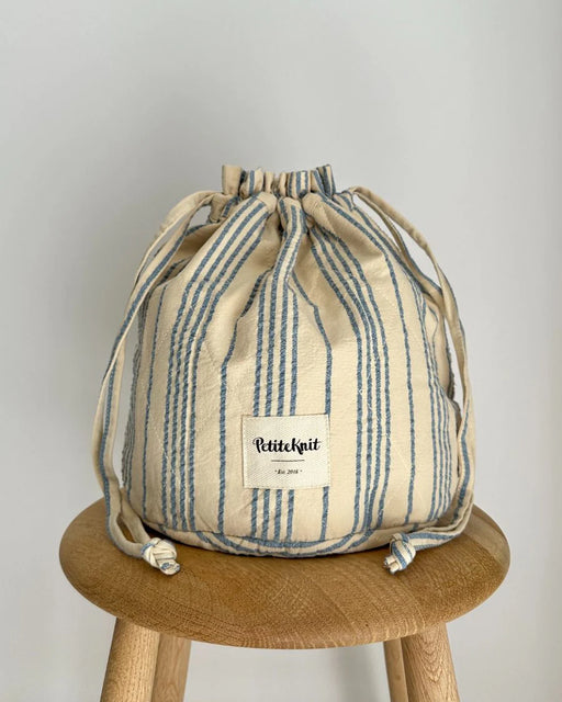 Sac de projet tricot Petiteknit  - Blue Striped