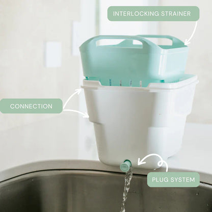 Strucket 4.5L Mini Strainer Bucket with Lid