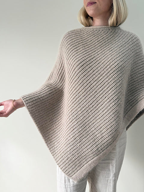 Kit de tricot - MY FLOW PONCHO par Norgardknit