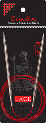 Chiaogoo RED Lace SS Circulars - 40&quot; (100 cm)