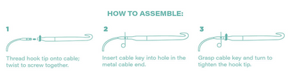 KnitPicks - Ensemble de crochet interchangeable Rainbow  Wood