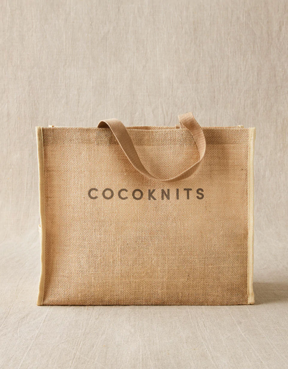Fourre-tout en jute - CocoKnits