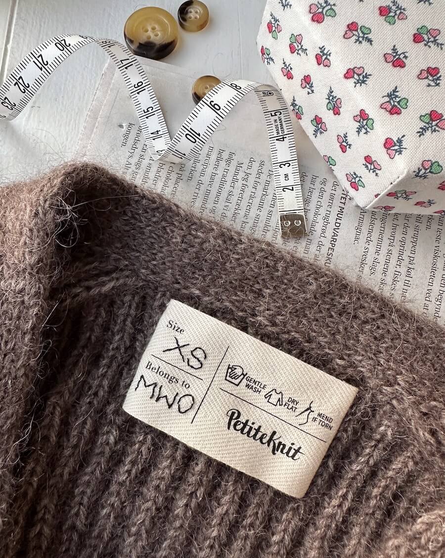 Étiquette entretien PetiteKnit - Care Label
