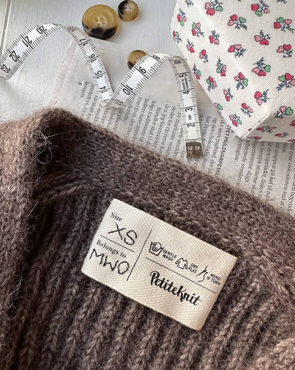 Étiquette entretien PetiteKnit - Care Label