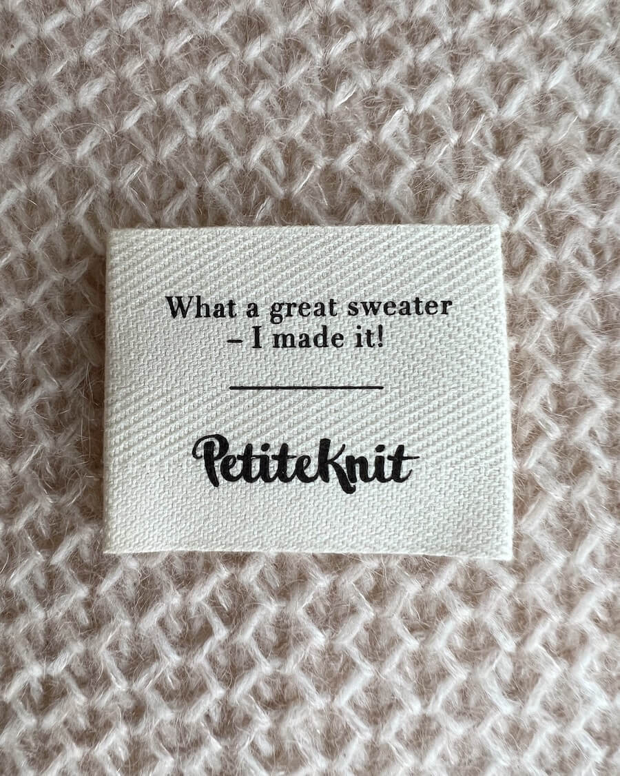 Étiquette "What a great sweater - I made it! " - Petiteknit