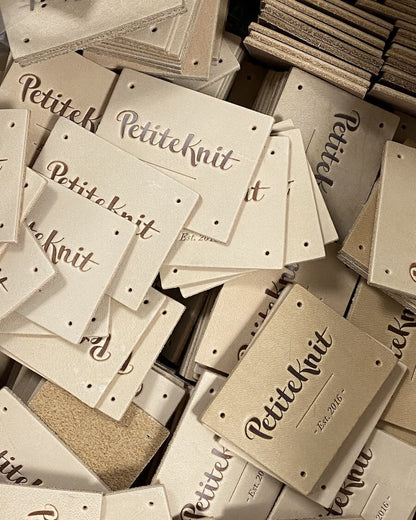 Étiquettes PetiteKnit Cuir / Leather label