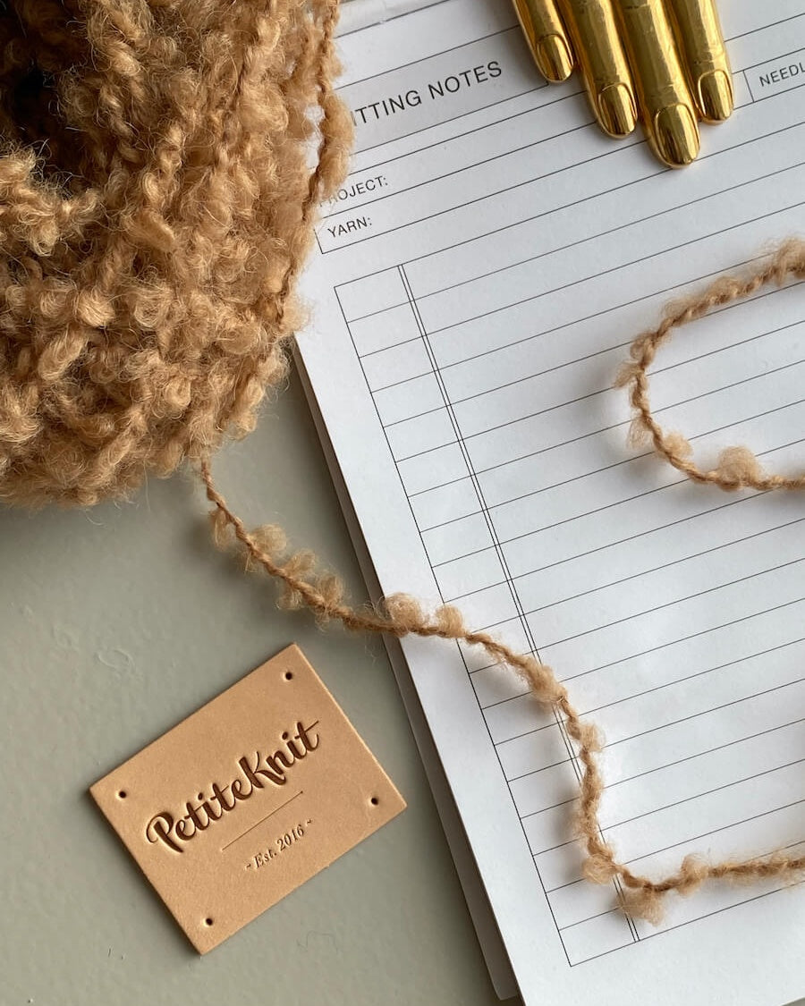 Étiquettes PetiteKnit Cuir / Leather label