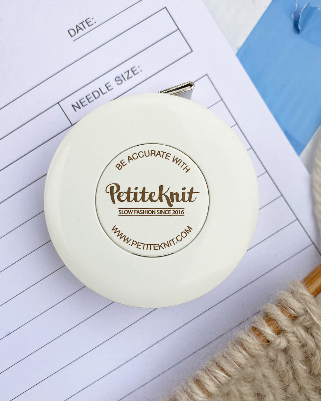 Ruban à mesurer  &quot;Be Accurate With Petiteknit&quot; - PetiteKnit